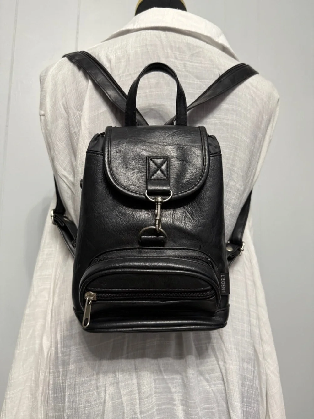 L’egent Black Mini Backpack - Sleek Everyday Carry